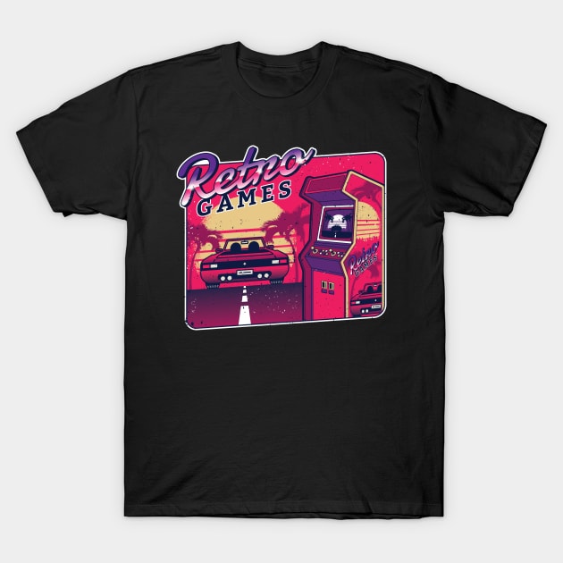 Retro gaming 80's Style Arcade T-Shirt by madeinchorley